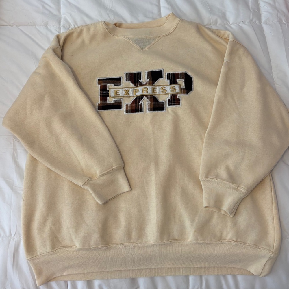 Express Cream Men's Sweater